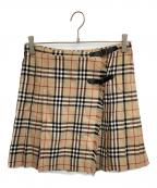 BURBERRY BLUE LABELバーバリー ブルー レーベル）の古着「ミニスカート」｜ブラウン
