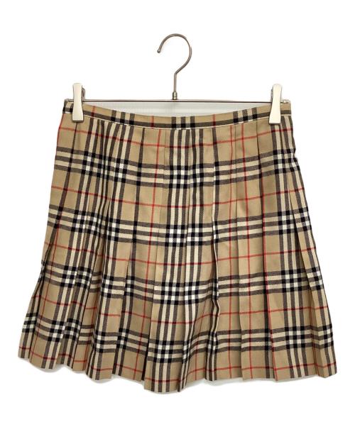 BURBERRY BLUE LABEL（バーバリー ブルー レーベル）BURBERRY BLUE LABEL (バーバリー ブルー レーベル) ミニスカート ブラウン サイズ:38の古着・服飾アイテム