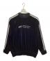 MAISON SPECIAL（メゾンスペシャル）の古着「スウェット Leather Side Line Velor Sweatshirt」｜ブラック