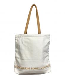 LOUIS VUITTON（ルイ ヴィトン）の古着「キャンバストートバッグ」｜ホワイト×ベージュ