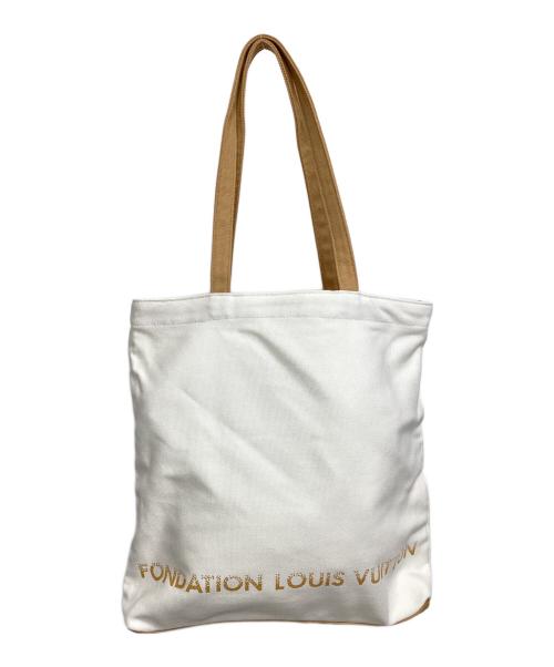 LOUIS VUITTON（ルイ ヴィトン）LOUIS VUITTON (ルイ ヴィトン) キャンバストートバッグ ホワイト×ベージュの古着・服飾アイテム