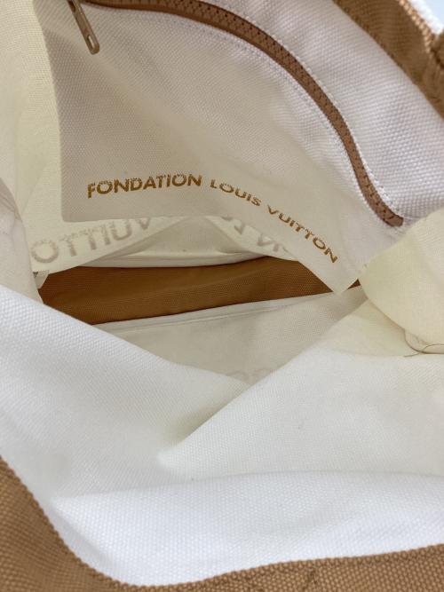 LOUIS VUITTON（ルイ ヴィトン）LOUIS VUITTON (ルイ ヴィトン) キャンバストートバッグ ホワイト×ベージュの古着・服飾アイテム
