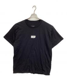 MM6 Maison Margiela（エムエムシックスメゾンマルジェラ）の古着「半袖カットソー ナンバリング ロゴT クルーネック」｜ブラック
