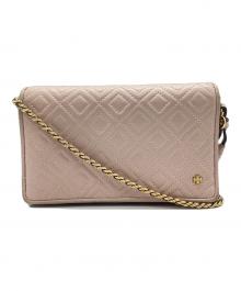TORY BURCH（トリーバーチ）の古着「チェーンショルダーバッグ」｜ピンク