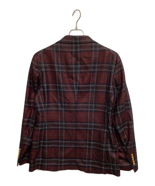 TAGLIATORE（タリアトーレ）TAGLIATORE (タリアトーレ) テーラードジャケット レッド サイズ:48の古着・服飾アイテム