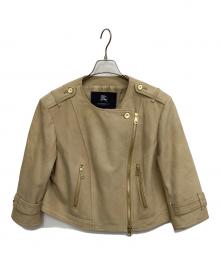BURBERRY LONDON（バーバリーロンドン）の古着「レザージャケット」｜ベージュ