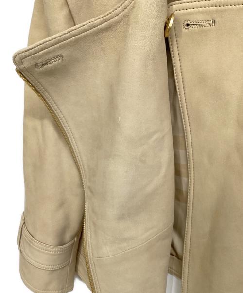 BURBERRY LONDON（バーバリーロンドン）BURBERRY LONDON (バーバリーロンドン) レザージャケット ベージュ サイズ:40の古着・服飾アイテム