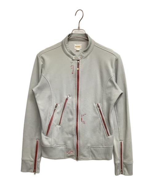 DIESEL（ディーゼル）DIESEL (ディーゼル) ジップジャケット グレー サイズ:Ｌの古着・服飾アイテム