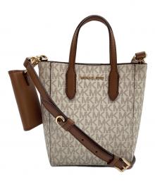 MICHAEL KORS（マイケルコース）の古着「2WAYバッグ」｜ベージュ×ブラウン