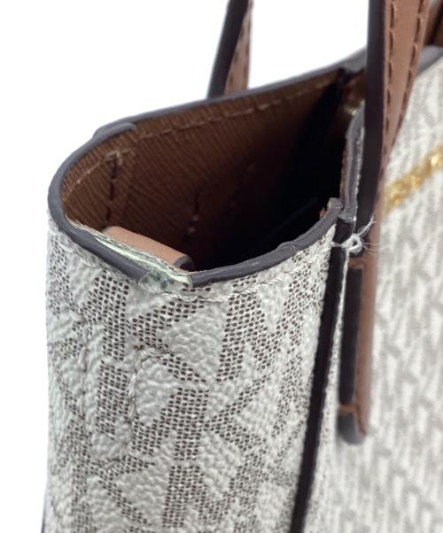 MICHAEL KORS（マイケルコース）MICHAEL KORS (マイケルコース) 2WAYバッグ ベージュ×ブラウンの古着・服飾アイテム