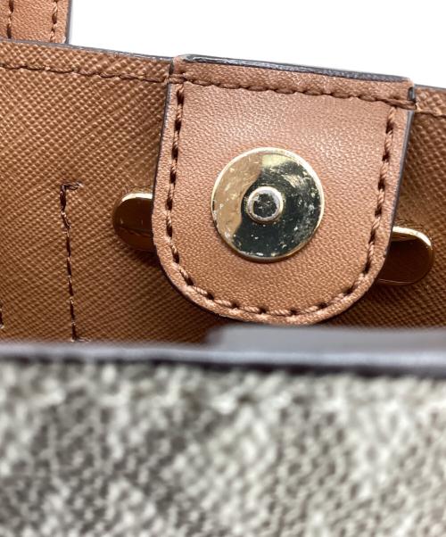 MICHAEL KORS（マイケルコース）MICHAEL KORS (マイケルコース) 2WAYバッグ ベージュ×ブラウンの古着・服飾アイテム