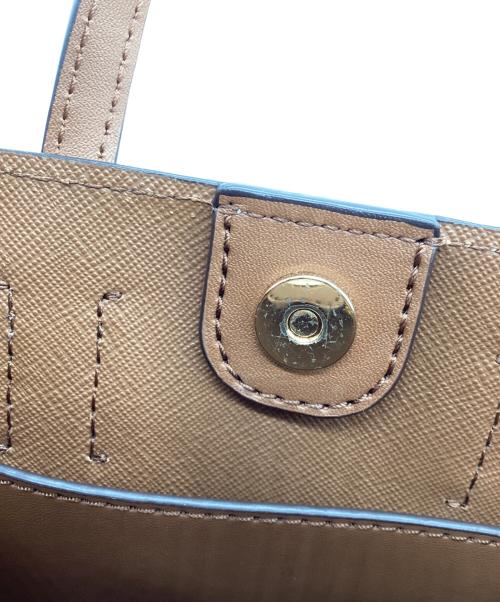 MICHAEL KORS（マイケルコース）MICHAEL KORS (マイケルコース) 2WAYバッグ ベージュ×ブラウンの古着・服飾アイテム
