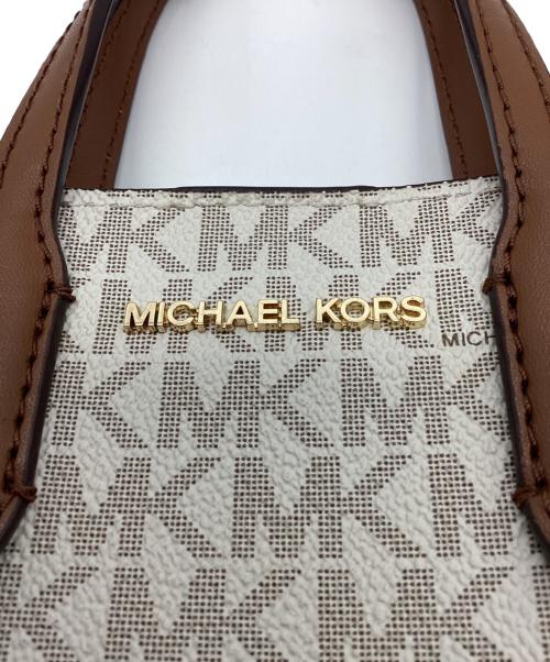 MICHAEL KORS（マイケルコース）MICHAEL KORS (マイケルコース) 2WAYバッグ ベージュ×ブラウンの古着・服飾アイテム