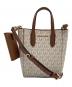 MICHAEL KORS（マイケルコース）の古着「2WAYバッグ」｜ベージュ×ブラウン