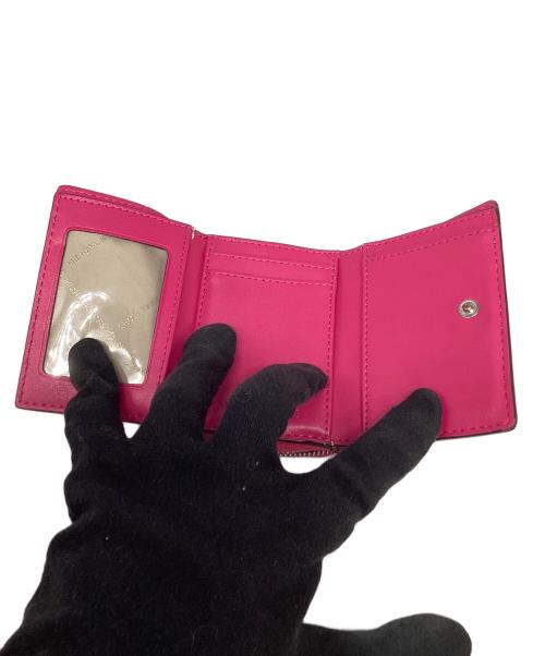 MICHAEL KORS（マイケルコース）MICHAEL KORS (マイケルコース) 3つ折り財布 ピンクの古着・服飾アイテム