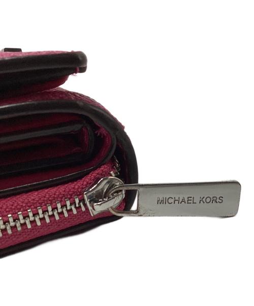 MICHAEL KORS（マイケルコース）MICHAEL KORS (マイケルコース) 3つ折り財布 ピンクの古着・服飾アイテム