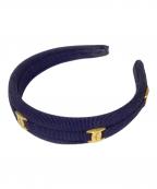 Ferragamoフェラガモ）の古着「カチューシャ」｜ネイビー