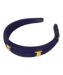 Ferragamo（フェラガモ）の古着「カチューシャ」｜ネイビー