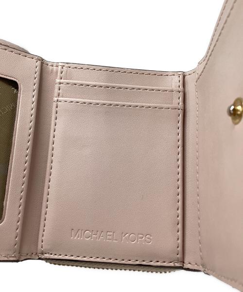 MICHAEL KORS（マイケルコース）MICHAEL KORS (マイケルコース) 3つ折り財布 ピンクの古着・服飾アイテム