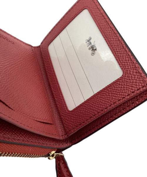 COACH（コーチ）COACH (コーチ) 3つ折り財布 レッドの古着・服飾アイテム