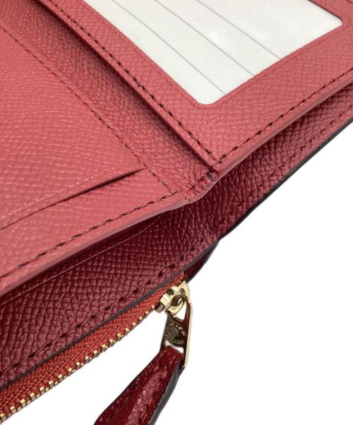 COACH（コーチ）COACH (コーチ) 3つ折り財布 レッドの古着・服飾アイテム