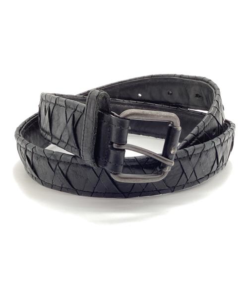 BOTTEGA VENETA（ボッテガベネタ）BOTTEGA VENETA (ボッテガベネタ) レザーベルト ブラックの古着・服飾アイテム