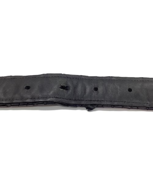 BOTTEGA VENETA（ボッテガベネタ）BOTTEGA VENETA (ボッテガベネタ) レザーベルト ブラックの古着・服飾アイテム