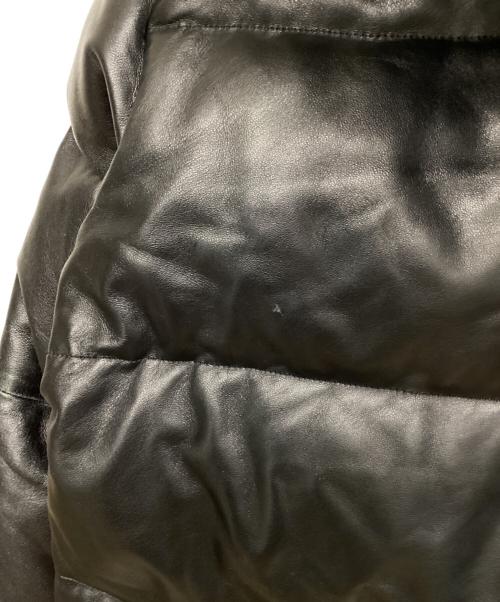 PAUL SMITH（ポールスミス）Paul Smith (ポールスミス) レザー ダウンジャケット ブラック サイズ:Ｍの古着・服飾アイテム