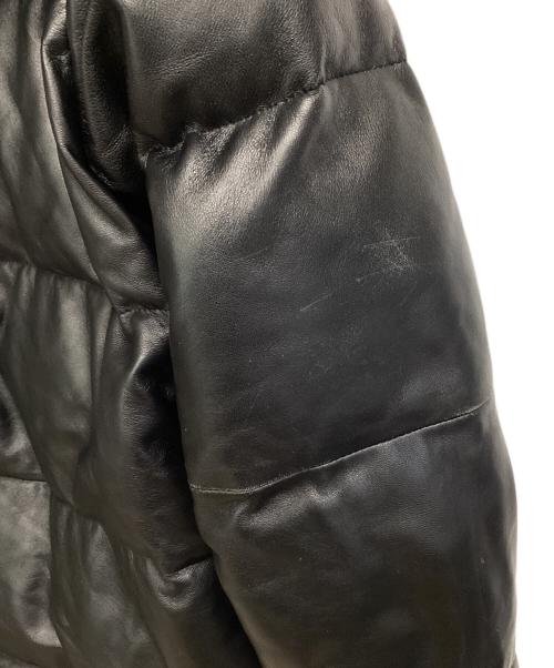 PAUL SMITH（ポールスミス）Paul Smith (ポールスミス) レザー ダウンジャケット ブラック サイズ:Ｍの古着・服飾アイテム