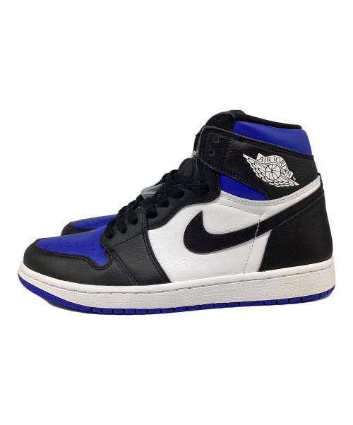 NIKE（ナイキ）NIKE (ナイキ) AIR JORDAN 1 RETRO HIGH OG ハイカットスニーカー ブルー×ブラック サイズ:27の古着・服飾アイテム