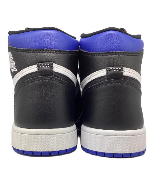 NIKE（ナイキ）NIKE (ナイキ) AIR JORDAN 1 RETRO HIGH OG ハイカットスニーカー ブルー×ブラック サイズ:27の古着・服飾アイテム