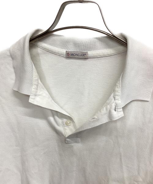 MONCLER（モンクレール）MONCLER (モンクレール) ポロシャツ MAGLIA POLO MANICA CORTA ホワイト サイズ:Ｌの古着・服飾アイテム