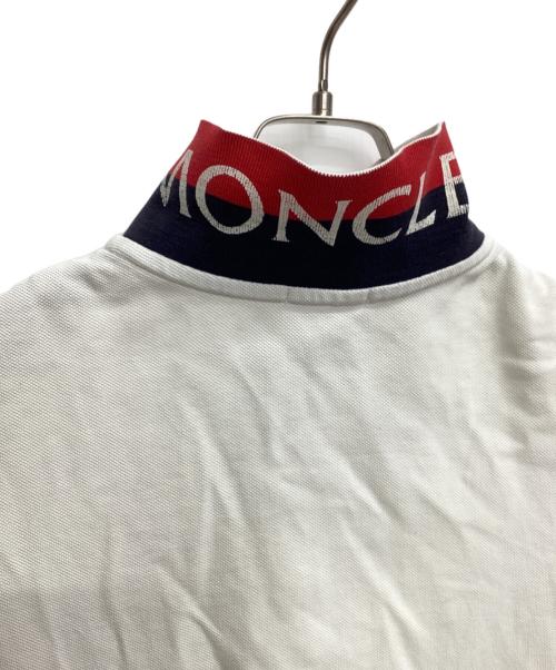 MONCLER（モンクレール）MONCLER (モンクレール) ポロシャツ MAGLIA POLO MANICA CORTA ホワイト サイズ:Ｌの古着・服飾アイテム