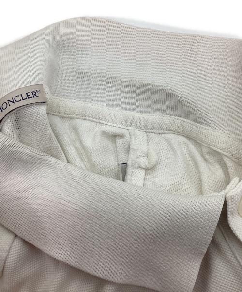 MONCLER（モンクレール）MONCLER (モンクレール) ポロシャツ MAGLIA POLO MANICA CORTA ホワイト サイズ:Ｌの古着・服飾アイテム