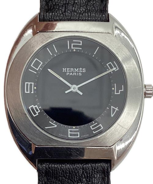 HERMES（エルメス）HERMES (エルメス) デジアナウォッチ ブラックの古着・服飾アイテム