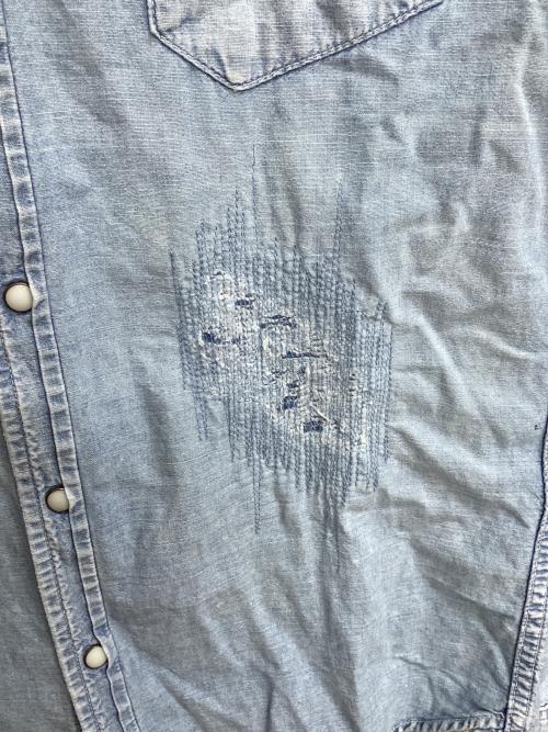REMI RELIEF（レミレリーフ）REMI RELIEF (レミレリーフ) ウエスタンシャツ インディゴ サイズ:Mの古着・服飾アイテム