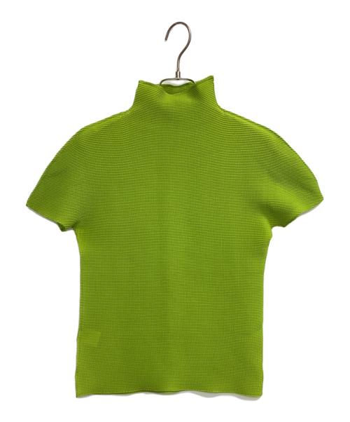 me ISSEY MIYAKE（ミーイッセイ ミヤケ）me ISSEY MIYAKE (ミーイッセイ ミヤケ) 半袖ブラウス グリーン サイズ:不明の古着・服飾アイテム