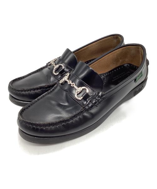PARABOOT（パラブーツ）PARABOOT (パラブーツ) BIT SV DECK ビットローファー ブラック サイズ:4 1/2の古着・服飾アイテム