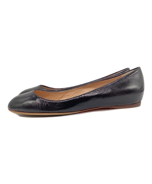JIL SANDER（ジルサンダー）JIL SANDER (ジルサンダー) フラットパンプス ブラック サイズ:35の古着・服飾アイテム