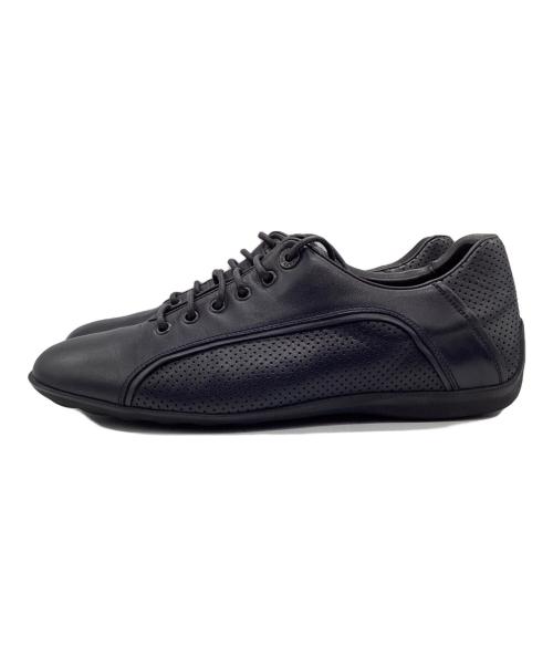 GIORGIO ARMANI（ジョルジオアルマーニ）GIORGIO ARMANI (ジョルジオアルマーニ) ローカットスニーカー ブラック サイズ:42 1/2の古着・服飾アイテム