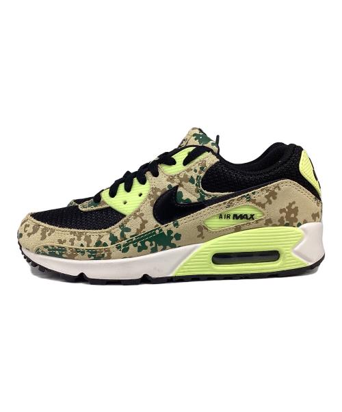 NIKE（ナイキ）NIKE (ナイキ) AIR MAX90 ローカットスニーカー ブラック×イエロー×カーキ サイズ:25.5の古着・服飾アイテム