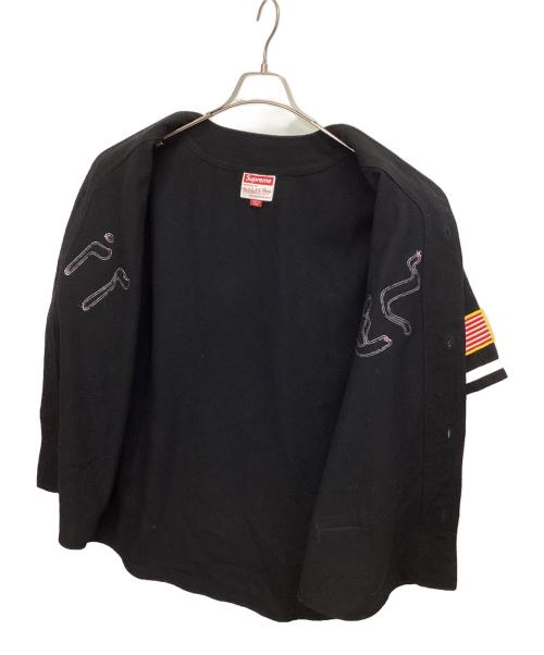SUPREME（シュプリーム）Supreme (シュプリーム) MITCHELL & NESS (ミッチェルアンドネス) 半袖シャツ ブラック サイズ:Ｌの古着・服飾アイテム