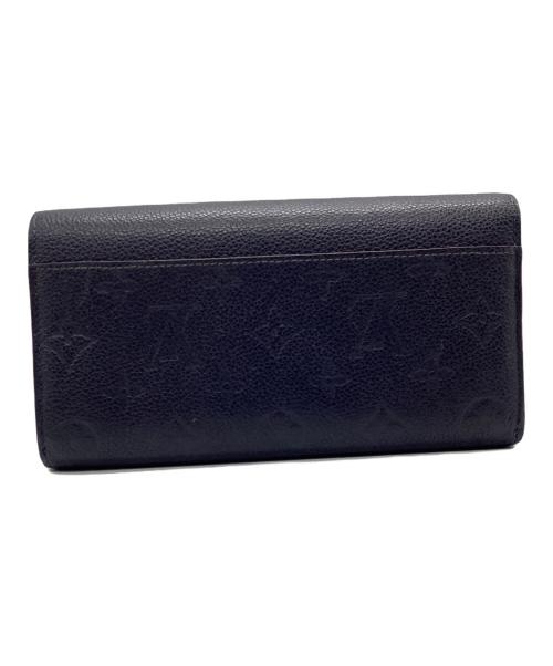 LOUIS VUITTON（ルイ ヴィトン）LOUIS VUITTON (ルイ ヴィトン) 長財布 モノグラム・アンプラント レッド×ネイビーの古着・服飾アイテム