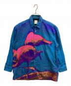 PAUL SMITHポールスミス）の古着「長袖シャツ フォトグラフィックプリントシャツ」｜ブルー×マルチカラー