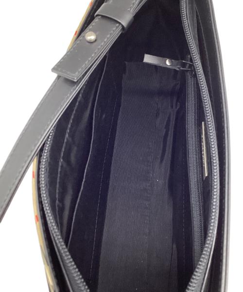 BURBERRY LONDON（バーバリーロンドン）BURBERRY LONDON (バーバリーロンドン) ショルダーバッグ ノバチェック ブラック×ベージュの古着・服飾アイテム