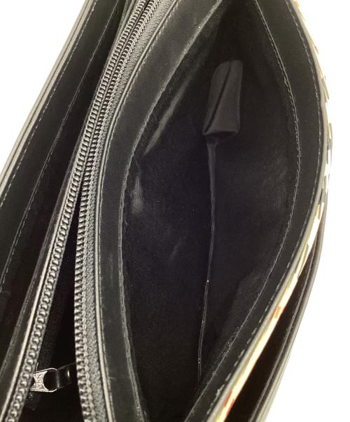 BURBERRY LONDON（バーバリーロンドン）BURBERRY LONDON (バーバリーロンドン) ショルダーバッグ ノバチェック ブラック×ベージュの古着・服飾アイテム
