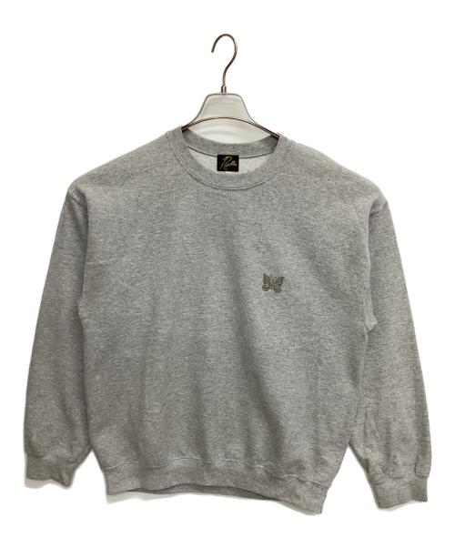Needles（ニードルズ）Needles (ニードルズ) クルーネックスウェット グレー サイズ:Ｍの古着・服飾アイテム