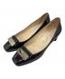 JIMMY CHOO（ジミーチュウ）の古着「スクエアトゥーパンプス」｜ブラック