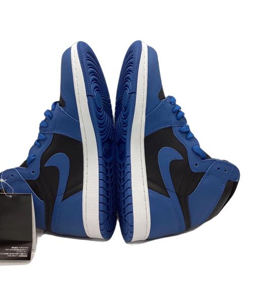 NIKE（ナイキ）NIKE (ナイキ) スニーカー AIR JORDAN 1 RETRO HIGH OG ブルー×ブラック サイズ:27cm 未使用品の古着・服飾アイテム