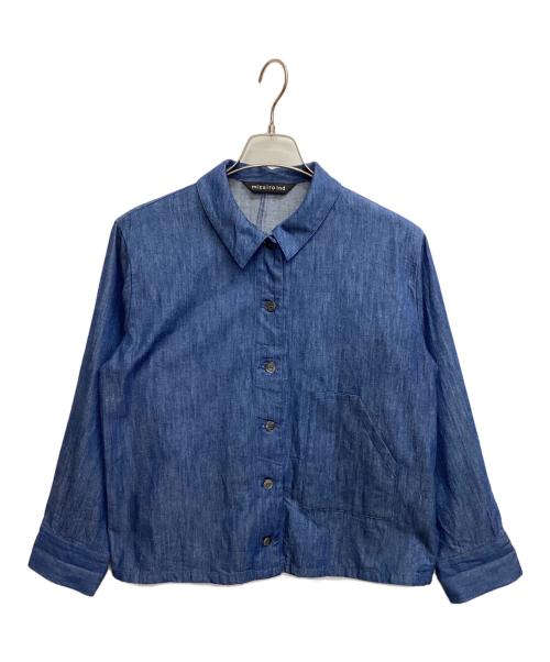 mizuiro-ind（ミズイロインド）mizuiro-ind (ミズイロインド) デニムジャケット denim compact shirts インディゴ サイズ:表記なしの古着・服飾アイテム